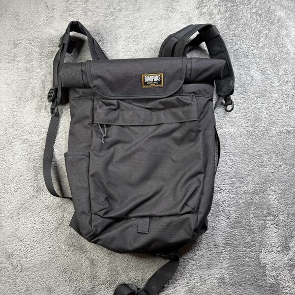Blaqpaks PDX Backpack Medium Black Rolltop Waterproof Padded Bag Outdoor Hiking